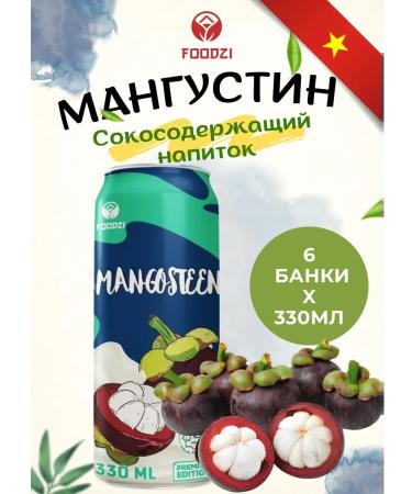 Foodzi Sokom -containing drink Mangustin 0.33 x 6pcs