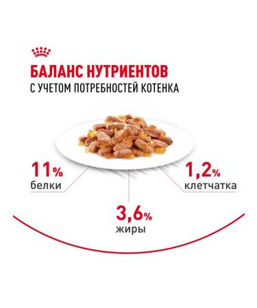 ROYAL CANIN Kitten Wet food (spider) for kittens in jelly 28 x 85 g - Buy Online on GoSupps.com