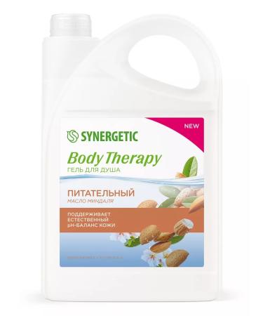 SYNERGETIC Shower gel almond oil Body Therapy 3.5l - Buy Online on GoSupps.com