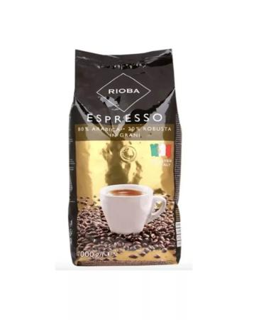 RIOBA Coffee in Gold Espresso grains 80% arabica 20% robust 1 kg