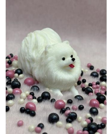 Happiness is in the simple The soap spitz is white