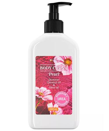 MILV Body cream with urea and shimmer "pearls". 340 ml
