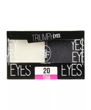 TF Cosmetics Eye Shadows double Triumph Eyes tone 20 white black