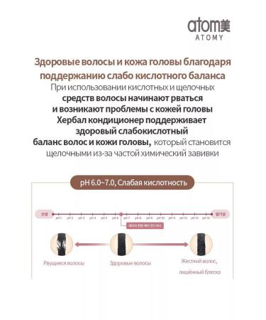 Atomy Atomi Herbal air conditioning for all hair types 500 ml - Buy Online on GoSupps.com