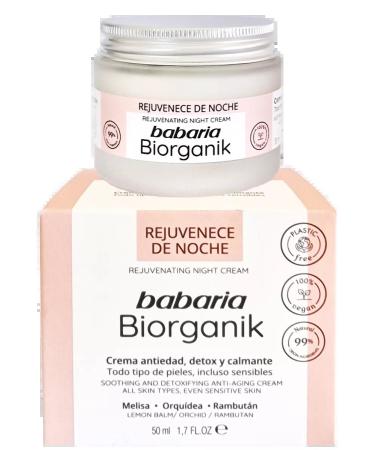 Babaria Night anti -aging face cream Biorganik against aging - Buy Online on GoSupps.com