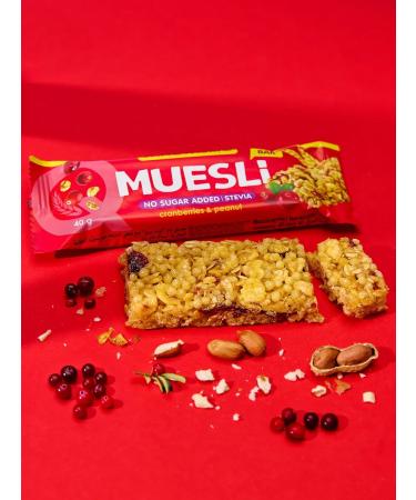 Snaq Fabriq Murils Bangs without sugar with cranberries and arachis 12pcs x 40g - Buy Online on GoSupps.com