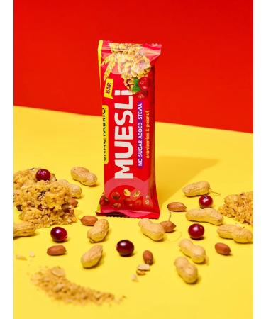 Snaq Fabriq Murils Bangs without sugar with cranberries and arachis 12pcs x 40g - Buy Online on GoSupps.com