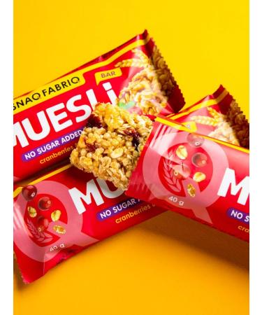 Snaq Fabriq Murils Bangs without sugar with cranberries and arachis 12pcs x 40g - Buy Online on GoSupps.com