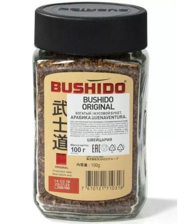 Coffee soluble Bushido Original 100g 5 cm - Buy Online on GoSupps.com