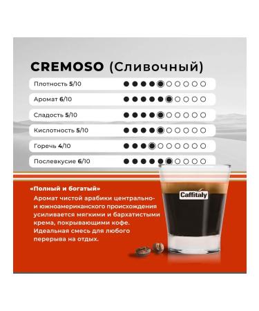 CAFFITALY Cremoso coffee 20 capsules - Buy Online on GoSupps.com