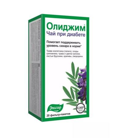 Evalar Olidim tea with diabetes 1UP - Buy Online on GoSupps.com