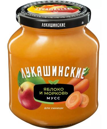 Lukashinskys Mousse jam apple and carrots 370g