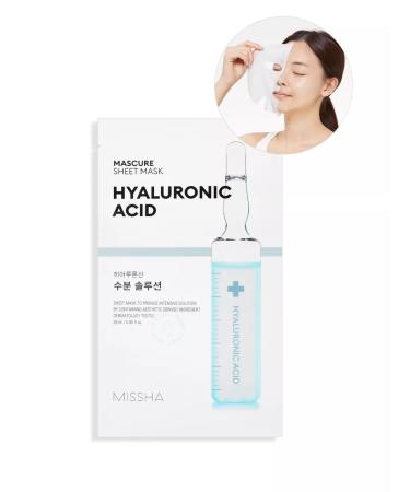 MISSHA Moisturizing fabric face mask with Hyaluronic Acid hyaluron - Buy Online on GoSupps.com