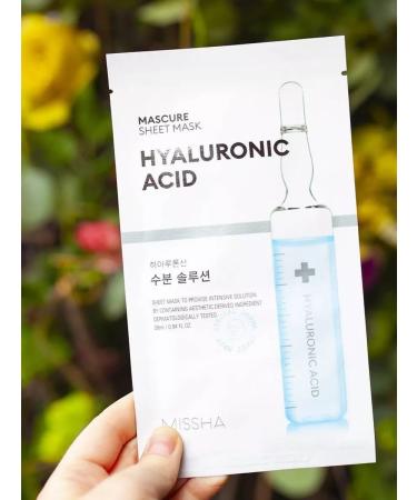 MISSHA Moisturizing fabric face mask with Hyaluronic Acid hyaluron - Buy Online on GoSupps.com