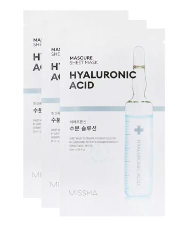 MISSHA Moisturizing fabric face mask with Hyaluronic Acid hyaluron - Buy Online on GoSupps.com