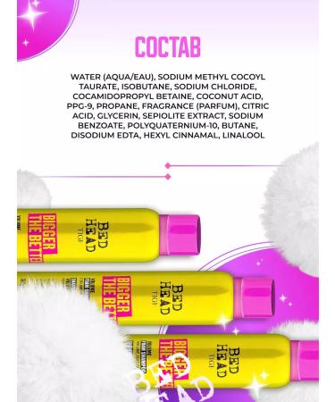 TIGI Bigger The Better 200 ml hair shampoo for hair volume - Buy Online on GoSupps.com