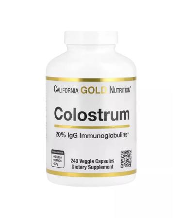 California Gold Nutrition Colostrum 240 plant capsules