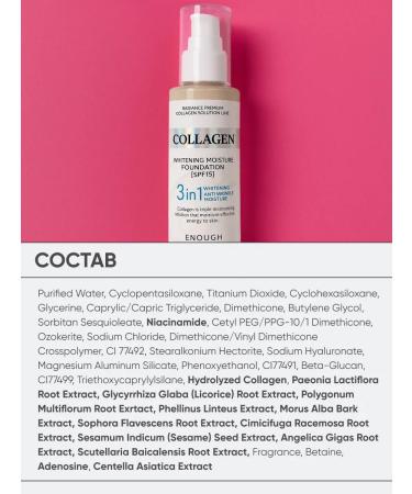 ENOUGH Moisturizing foundation with hyaluron and collagen 13 - Buy Online on GoSupps.com
