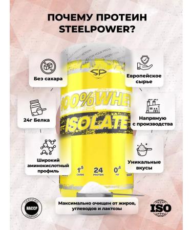 STEELPOWER Wasolacating 100% Whey Isolaate 900g Snickers - Buy Online on GoSupps.com