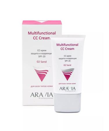 ARAVIA SS CRRUM Protective SPF-20 Multifunctional CC Cream Sand 02