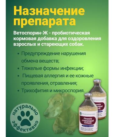 with a small shoe Vetosporin Probiotic help the aging dog 200 ml - Buy Online on GoSupps.com