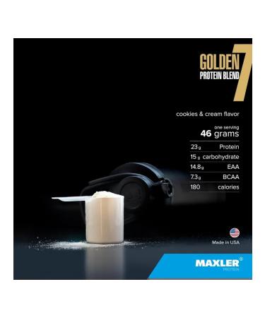 maxler Protein Golden 7 Complex 907 g cookies with cream - Buy Online on GoSupps.com