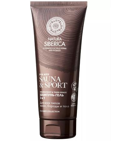 Natura Siberica Shampoo Hair Gel beard and body 3 in 1 moisturizing - Buy Online on GoSupps.com