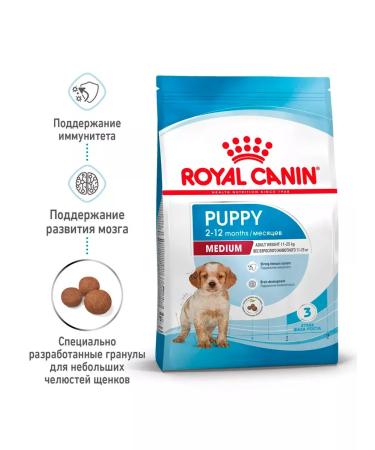 ROYAL CANIN Dry Medium Puppy for Medium Builds 3 kg 2 pcs - Buy Online on GoSupps.com