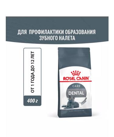 ROYAL CANIN Dry dental Care food for dental cats 0.4 kg 2 pcs - Buy Online on GoSupps.com
