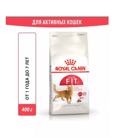 ROYAL CANIN Dry Fit 32 food for active cats 0.4 kg 2 pcs - Buy Online on GoSupps.com