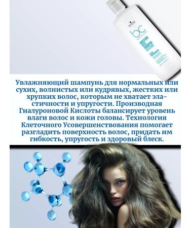 Schwarzkopf Professional Schwarzkopf BC Hyaluronic Moisture Kick Shampoo 1000ml - Buy Online on GoSupps.com