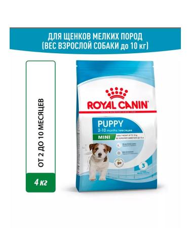 ROYAL CANIN Dry Mini Puppy food for small puppies 4 kg 2 pcs - Buy Online on GoSupps.com