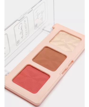 Sevencool Palette 3 in 1 highlighter blush sculptor #02