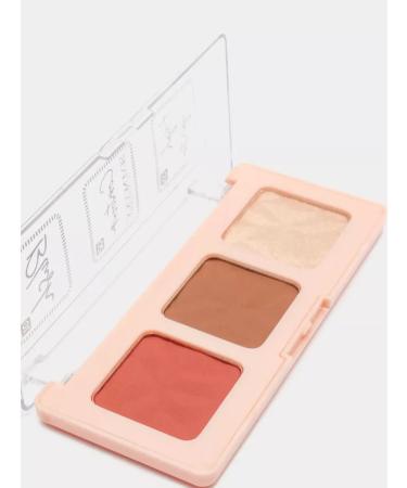 Sevencool Palette 3 in 1 highlighter blush sculptor #03