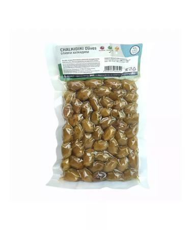 El Greco Hulcidics olives with a green bone Greece 12pcs 2400g - Buy Online on GoSupps.com