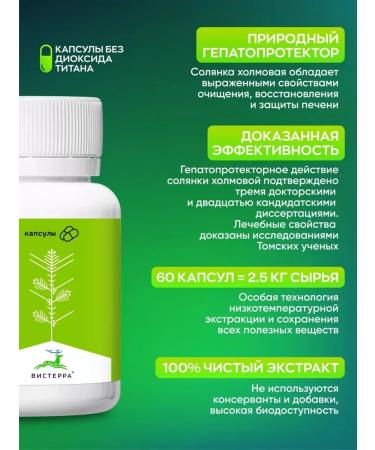 Visterra Holmock hollow for the liver capsule 60 pcs - Buy Online on GoSupps.com