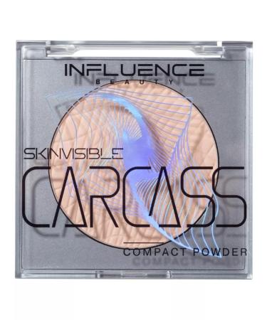 Influence Beauty Compact powder for face matting tone 02
