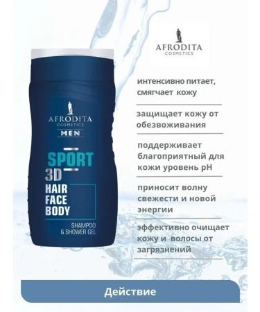 AFRODITA COSMETICS Shower gel shampoo 2 in 1 - Buy Online on GoSupps.com