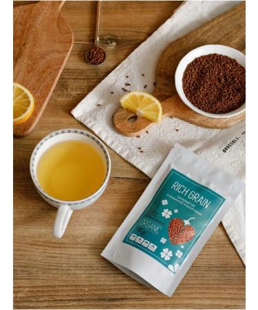 Rich Grain Tea Buckwheat tea for weight loss natural 100 g - Buy Online on GoSupps.com