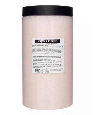 AROMA FUSION Body scrub anti -cellulite salt rose with milk 1 kg - Buy Online on GoSupps.com