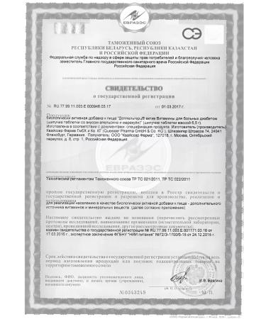 Doppelherz Vitamins for patients with diabetes No. 15 -3pcs - Buy Online on GoSupps.com