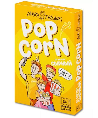 Larry and Friends Popcorn for microwave microwaves grains 5 tastes 85 g - Buy Online on GoSupps.com