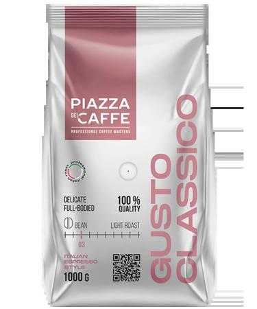 Piazza del Caffe Coffee in grains Piazza del cafe Gusto Classico 1kg (1000g) - Buy Online on GoSupps.com