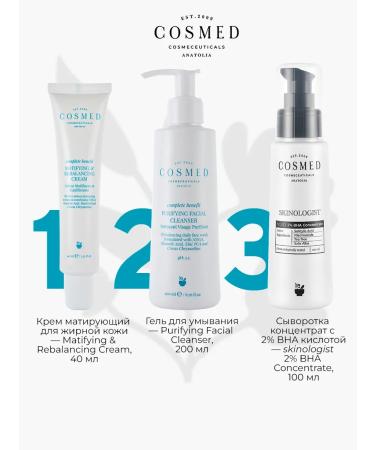 Cosmed Cosmeceuticals Washing gel for problem skin with acne 200 ml - Buy Online on GoSupps.com