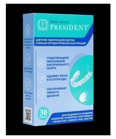 President Profi ortho sparkling tablets for cleaned 30 pcs-1u - Buy Online on GoSupps.com