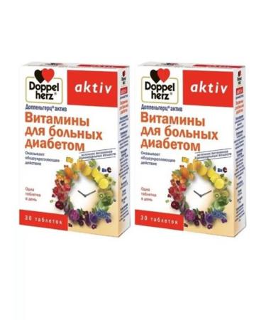 Doppelherz Active vitamins for patients with diabetes No. 30 -2pcs