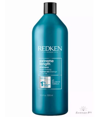 REDKEN Extreme Length shampoo strengthening 1000 ml - Buy Online on GoSupps.com