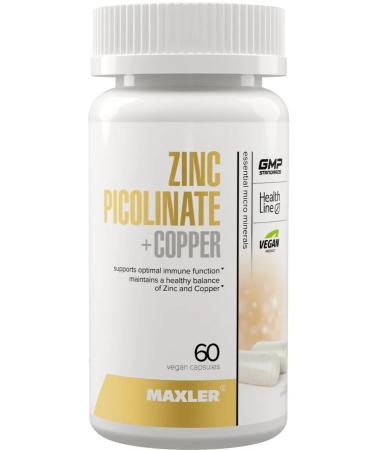 Zinc picoline 25 mg + copper maxler 60 capsules - Buy Online on GoSupps.com