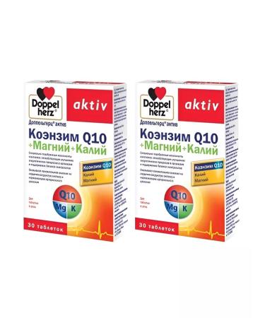 Doppelherz Coenzyme Q10 + magnesium + potassium No. 30 tablets -2UP