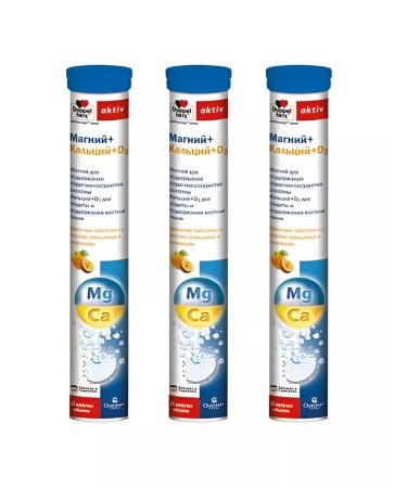 Doppelherz Magnesium + calcium + d3 No. 15 Tab forward -3pcs